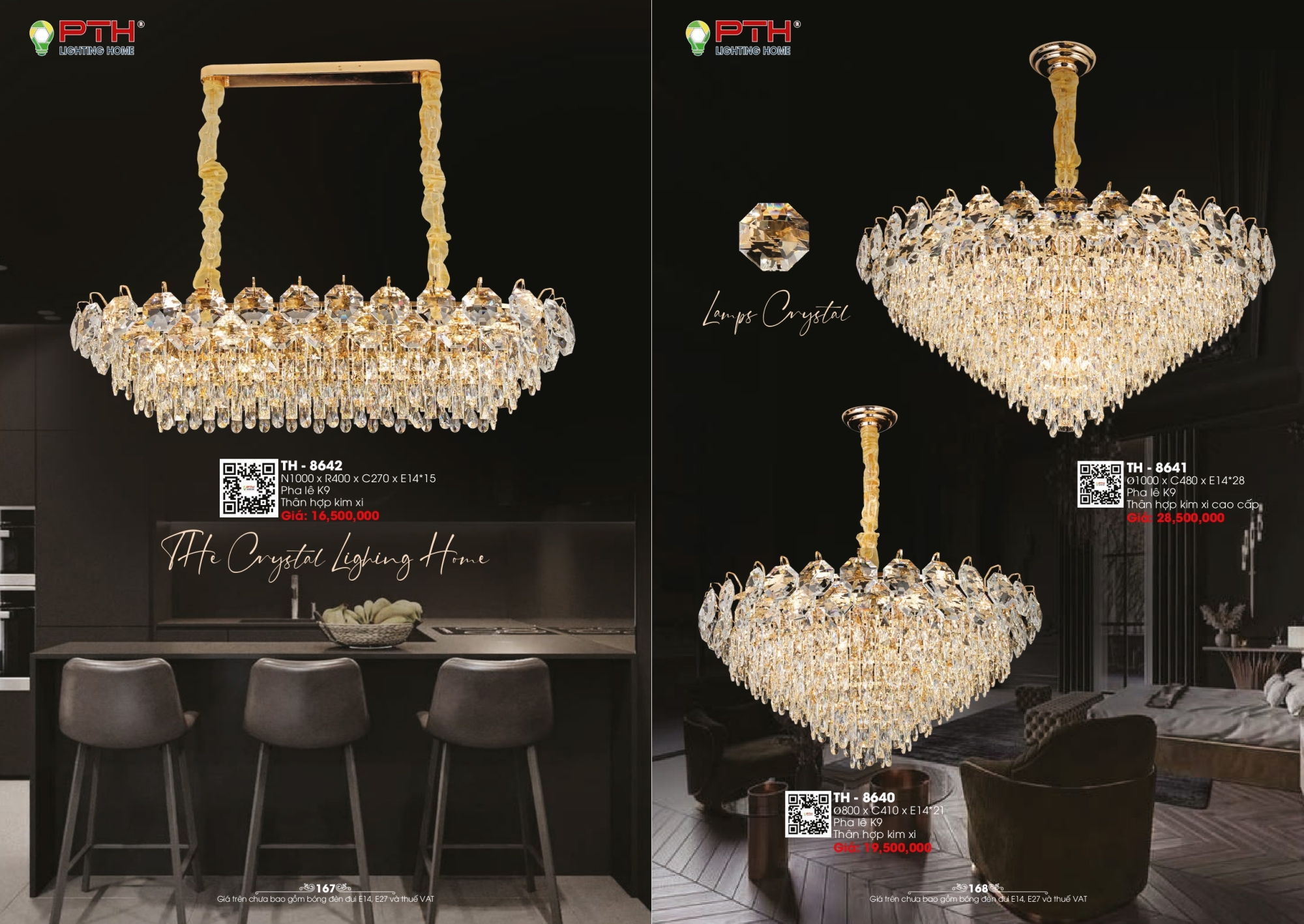 Bảng giá đèn trang trí PTH Lighting Home 2026